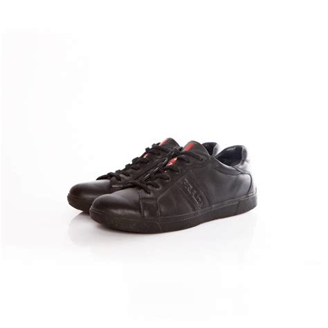 prada zwart leren|Men's Shoes .